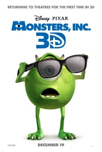 Catch Monster's Inc. 3D in theatres on December 19, 2012. Courtesy of DisneyPixar